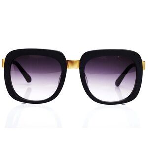 Stylish Black and Gold Women's Sunglasses
